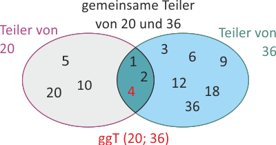 Der größte gemeinsame Teiler (ggT)
